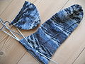 Blue socks, knitting in progress