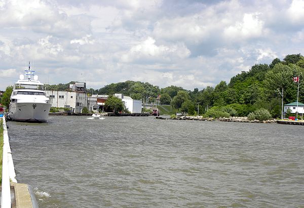 Boats moored at Port Dover, Ontario