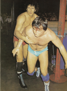 Orton Jr. (back) assisting Roddy Piper (front), circa 1986 Bob Orton and Roddy Piper 1986.png