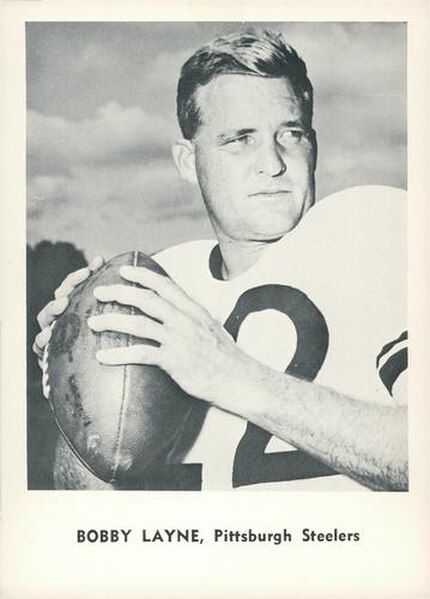 QB Bobby Layne was inducted in the Pro Football HOF