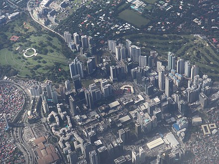 Bird's eye view of Bonifacio Global City.