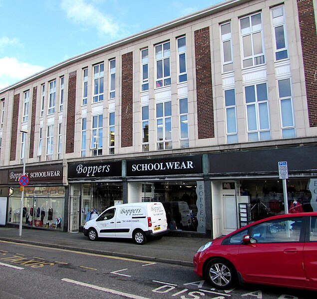 File:Boppers shop and white van, Colwyn Bay - geograph.org.uk - 4899944.jpg