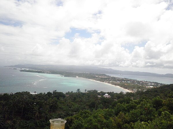 View of Boracay from Mount Luho, October 2012