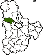 Барадзянскі раён на мапе