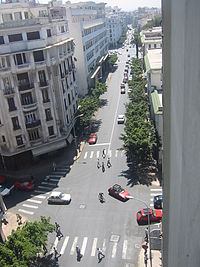 صورة لشارع باريس في وسط كازابلانكا ( الدار البيضاء )