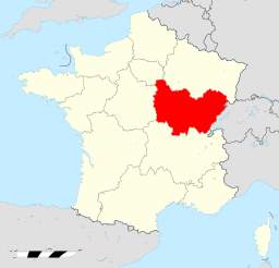 Bourgogne-Franche-Comté (in red) in France