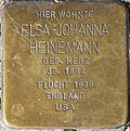 Braunschweig Bruchtorwall 1 Stolperstein Elsa-Johanna Heinemann