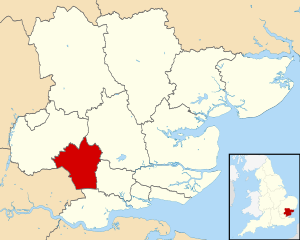 Brentwood shown within Essex