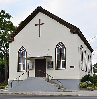 British Methodist Episcopal Church, Salem Chapel; Harriet Tubman attended this church while she lived in St. Catharines