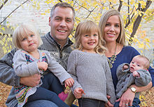 Cam Broten, Ruth Eliason and their daughters in Fall 2014 Broten family.jpg