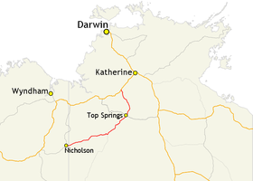 Mapa przeglądowa Buntine Highway