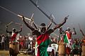 Burundian performers with drums at Calabar Carnival in Nigeria