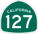 Markierung der Route 127