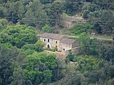 Can Ferriol des del coll de Can Pasqual, a Collserola.