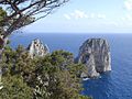 Vista dei Faraglioni da Tragara