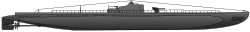 Side elevation of the Casabianca