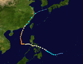 Typhoon Chanchu (Caloy) track map
