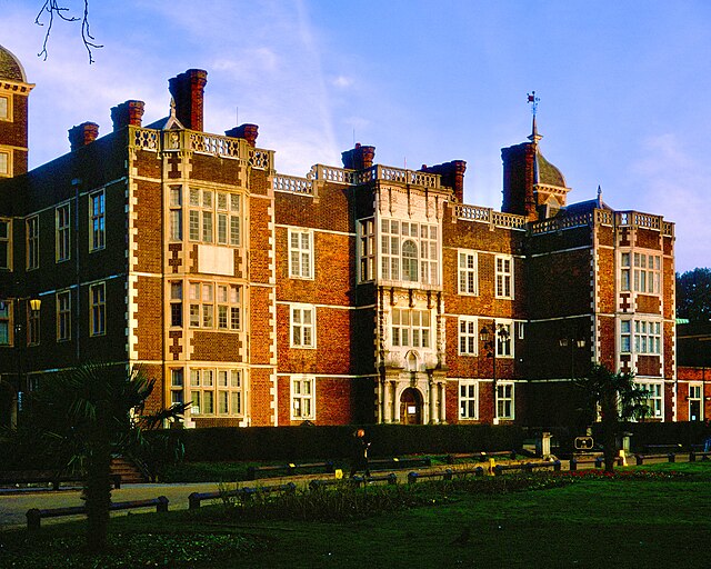 Another view of the west face of Charlton House in the evening.