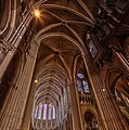 Croisement et chœur de la cathédrale de Chartres, voûte d'ogives