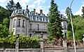 Château Burrus ancien château, terrasse, clôture sur rue, portail