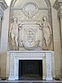 Fireplace of the "tribunal" created in the early 1800s, reusing sculpted elements from Goujon's time