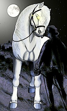 The evil horses of Pas-de-Calais are always white in appearance, and manifest at night. ChevalMallet.jpg