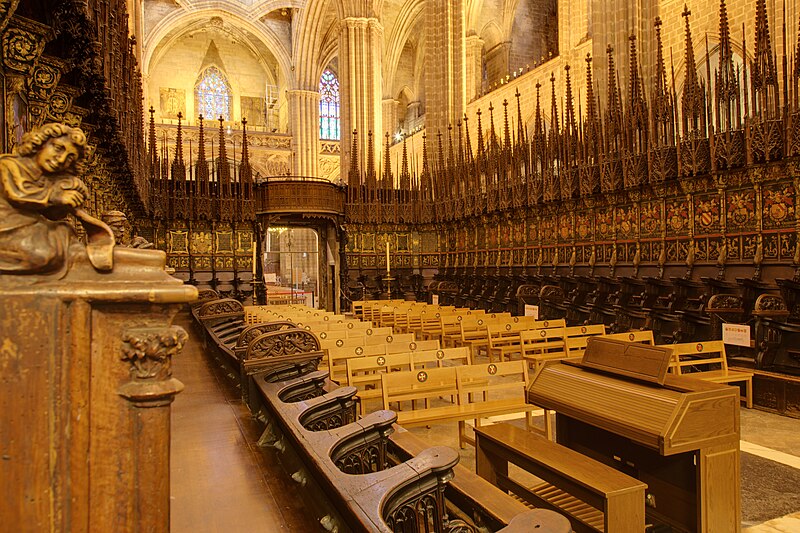 File:Choir of the Cathedral of Barcelona hdr.jpg