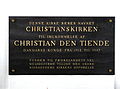 Entry plate at this church in Dansk language