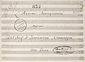 Cimarosa - L'Armida immaginaria - title page of the score - Naples 1777 (?)