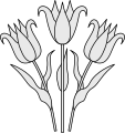 "Coa_Illustration_Elements_Plants_Tulip.svg" by User:Wikimandia