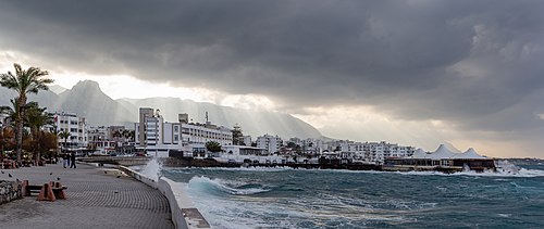Coast with Dome Hotel, Kyrenia, Northern Cyprus 03.jpg