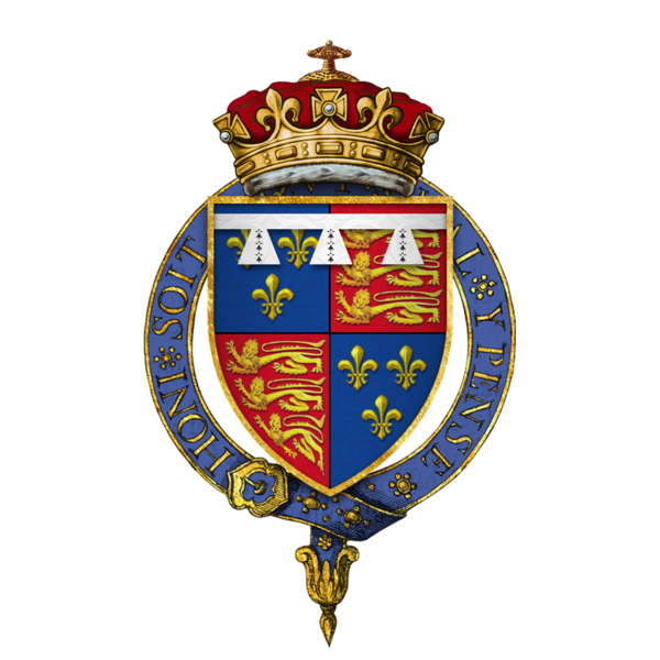 File:Coat of arms of Henry Tudor, Duke of York, KG (Later King Henry VIII).png