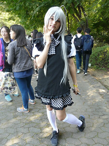 File:Comic World Seoul cosplayer of Nyaruko from Nyaruko-Crawling-with-Love 20141018.jpg