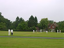 An image of a club cricket game
