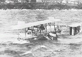 Le NC-3 au large des Açores, en 1919.