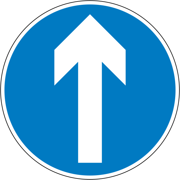 File:Cyprus road sign mandatory go streight.svg