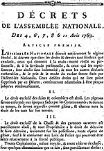 Vignette pour Décrets des 4, 6, 7, 8 et 11 août 1789