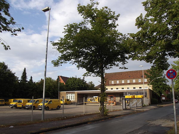 Traditional DHL subsidiary in Steinfurt (Germany) sharing premises and logistics with Deutsche Post
