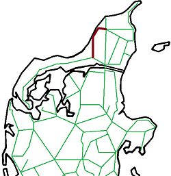 Route of the Hjørring – Løkken – Aabybro Jernbane