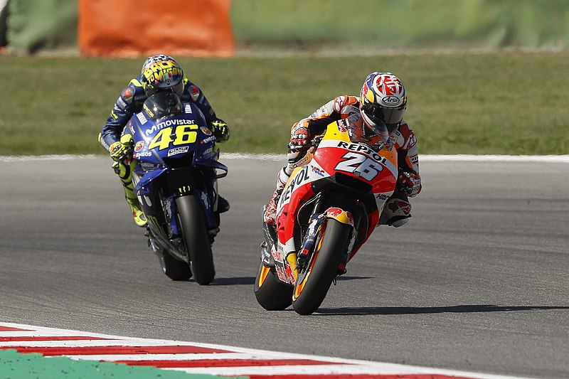 File:Dani Pedrosa and Valentino Rossi 2018 Misano.jpg