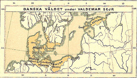 Danish realm under King Valdemar II