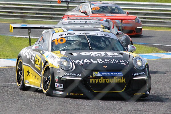 David Russell finished runner-up in the championship driving for Finance EZI Racing.