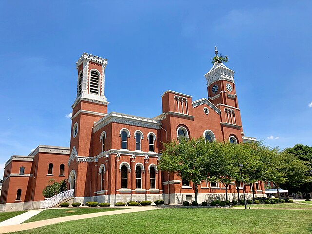 Tree on the Courthouse Tower in Greensburg, Indiana