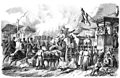 Die Gartenlaube (1877) b 761.jpg Abgang eines rumänischen Vieh- und Arzneitransports nach Plewna. Nach Vorlagen von H. Trenk in Bukarest