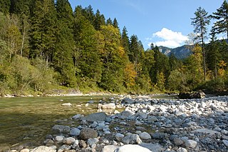 Brandenberger Ache river in Austria