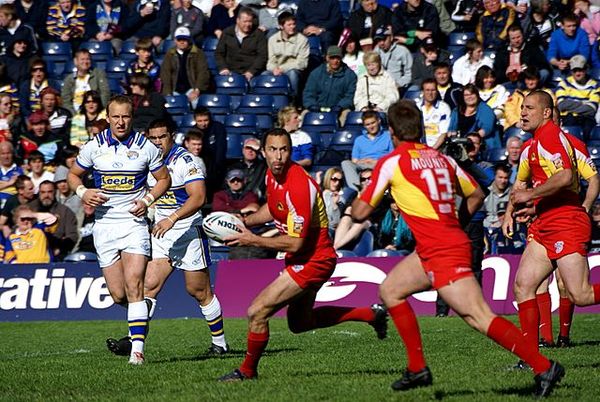 Catalans Dragons vs Leeds Rhinos during the third Sunday game