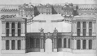 1730년경 부르봉 궁전.