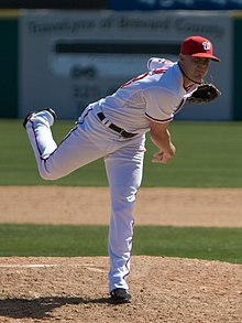 Drew Storen (2009) was one of three players drafted by the Expos/Nationals from Stanford University. Drew Storen 2010 (6).jpg