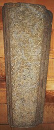 Early English Purbeck Marble foliated cross gravemarker, 1340 Early English Purbeck Marble Foliated Cross Gravemarker, St Nicholas Chiswick, 1340 AD.JPG