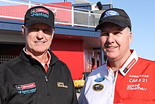 Len and Eddie Wood at Las Vegas Motor Speedway in 2015 Eddie and Len Wood.jpg